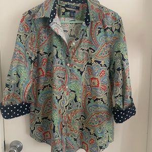 Chaps paisley button down size XL